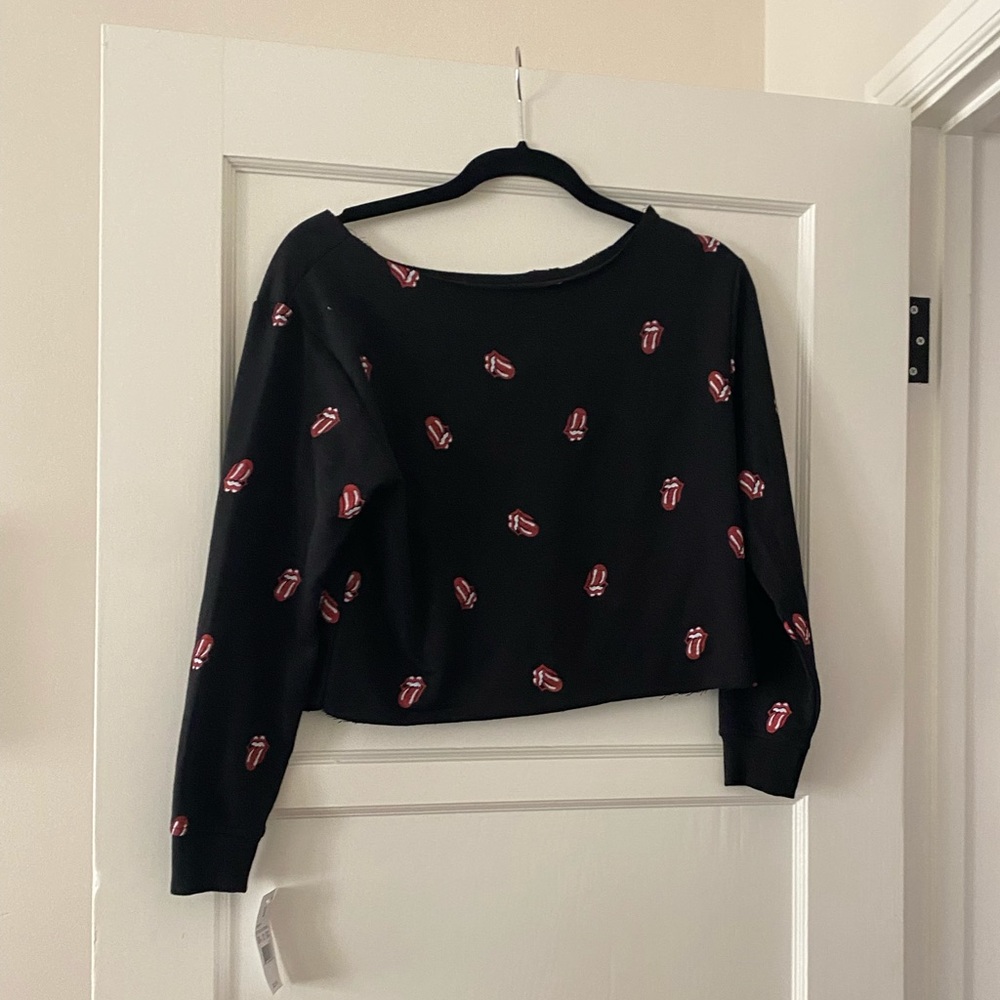 Rolling Stones Crop Top, NWT